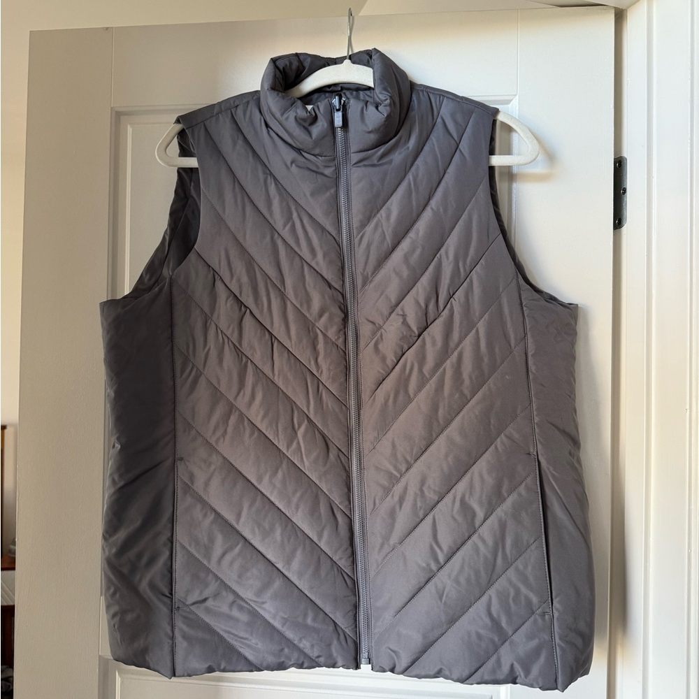 Lands' End Charcoal Quilted Vest